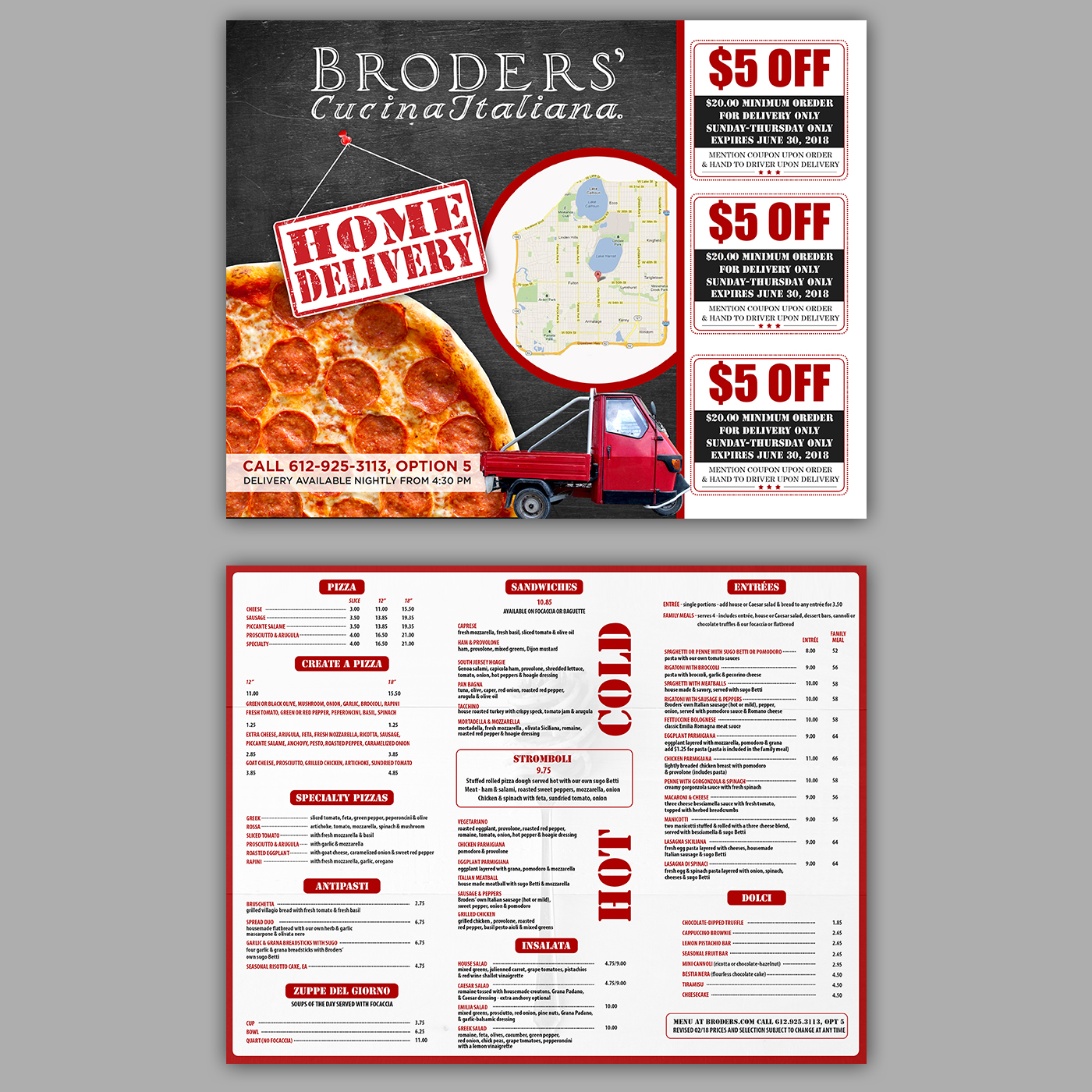 Flyer-Design von hih7 für Broders' Cucina Italiana | Design: #17645076