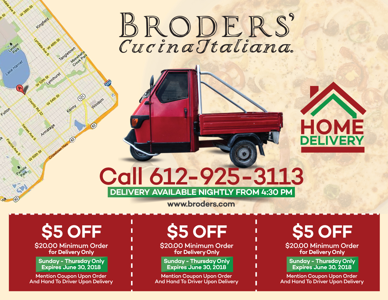 Flyer Design by Impressive Sol for Broders' Cucina Italiana | Design #17648620