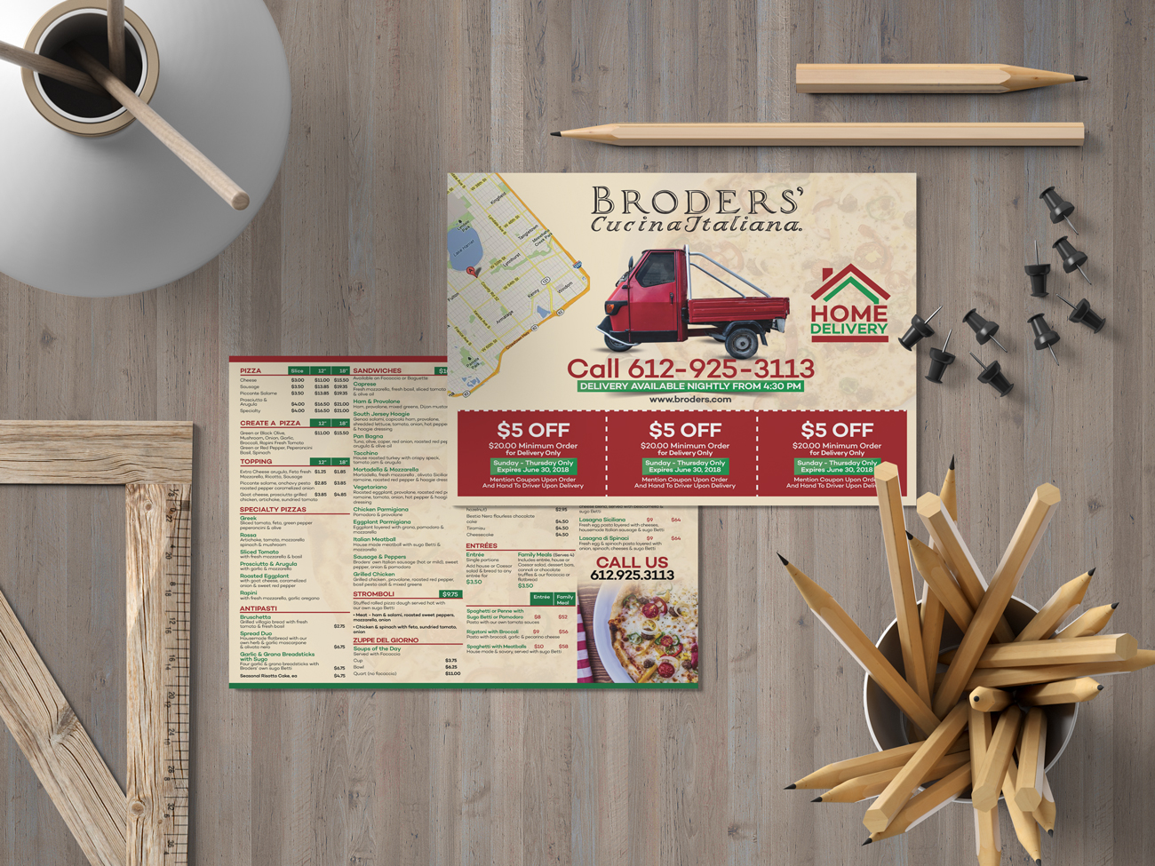 Flyer Design by Impressive Solutions for Broders' Cucina Italiana | Design #17648622