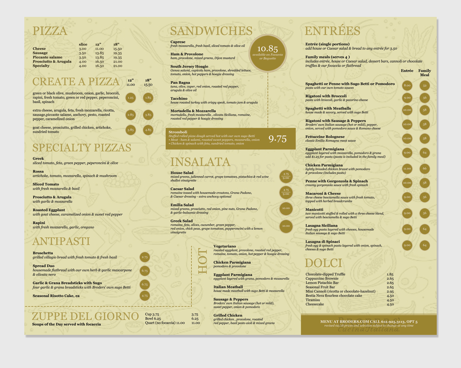 Flyer Design by LeonFX for Broders' Cucina Italiana | Design #17651059