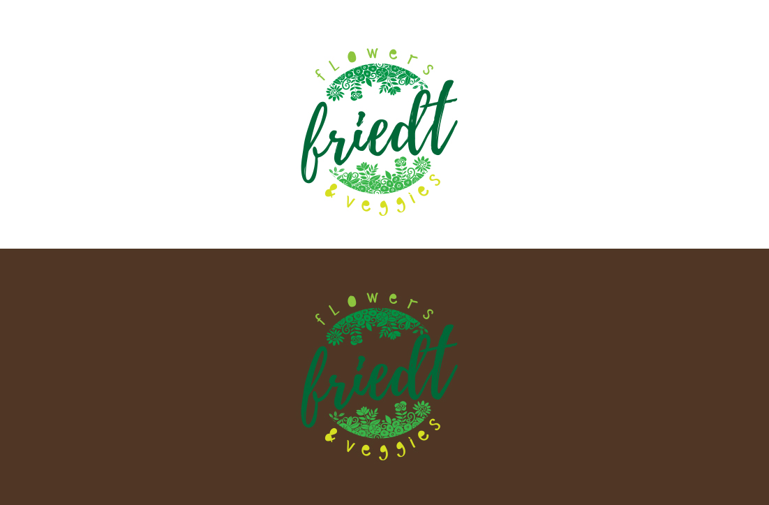 Logo Design by GLDesigns for Friedt flowers and veggies | Design #17650663