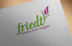 Logo Design by sponix for Friedt flowers and veggies | Design: #17655704