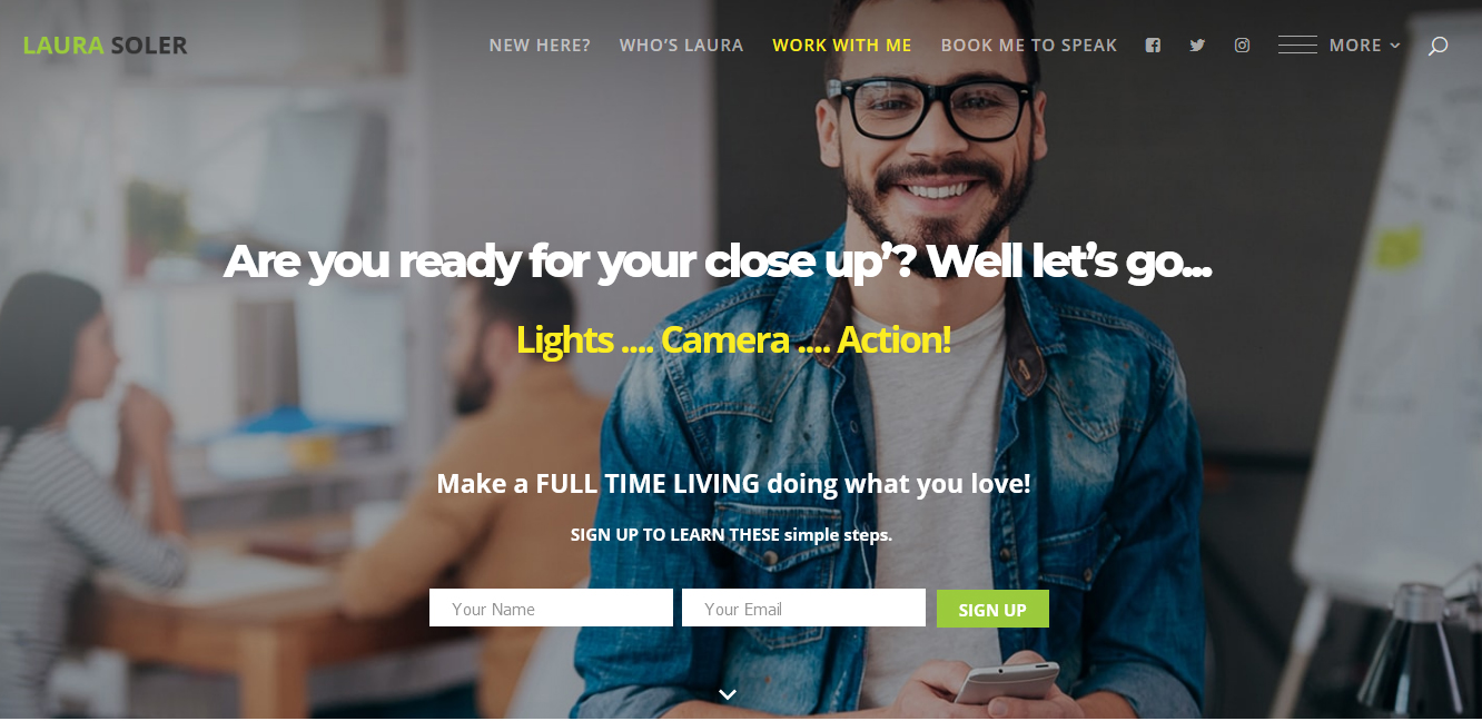 Web Design by CharaFathimalil for Laura Soler | Design #17651580