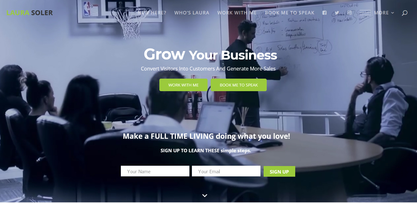 Web Design by CharaFathimalil for Laura Soler | Design #17651583