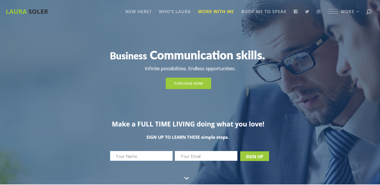 Web Design by CharaFathimalil for Laura Soler | Design #17651587