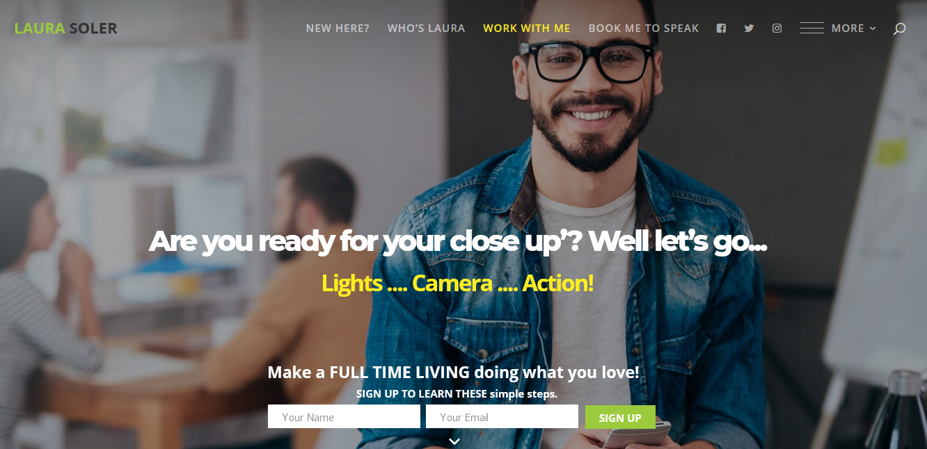 Web Design by CharaFathimalil for Laura Soler | Design #17652989