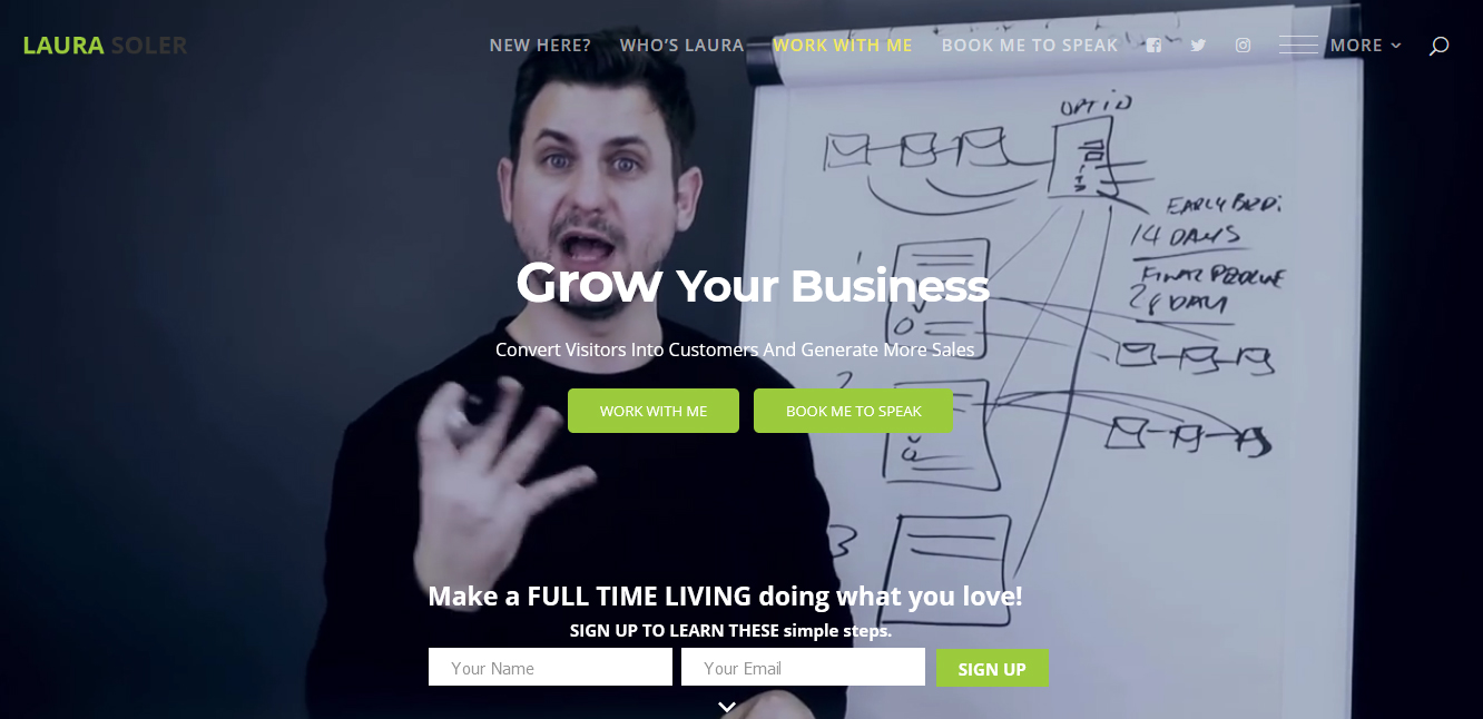 Web Design par CharaFathimalil pour Laura Soler | Design #17653033