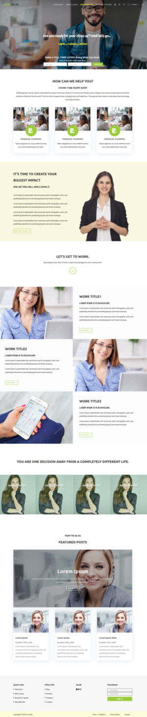 Web Design by CharaFathimalil for Laura Soler | Design: #17686237
