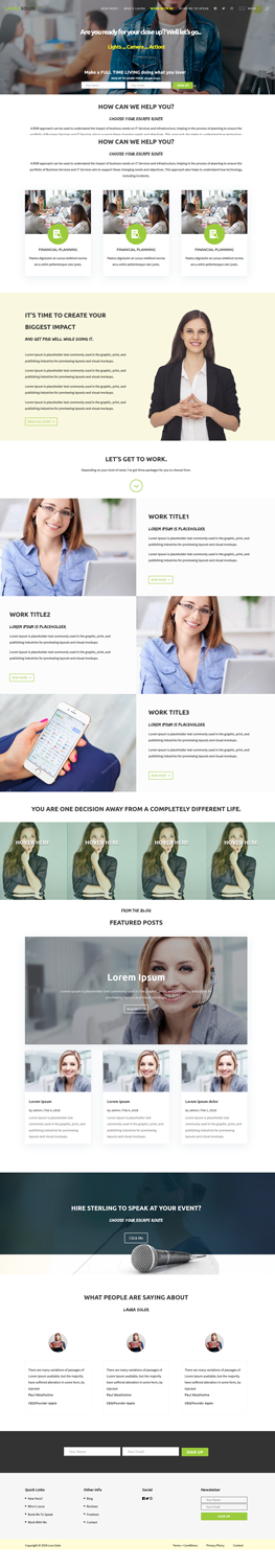 Web Design by CharaFathimalil for Laura Soler | Design: #17704820
