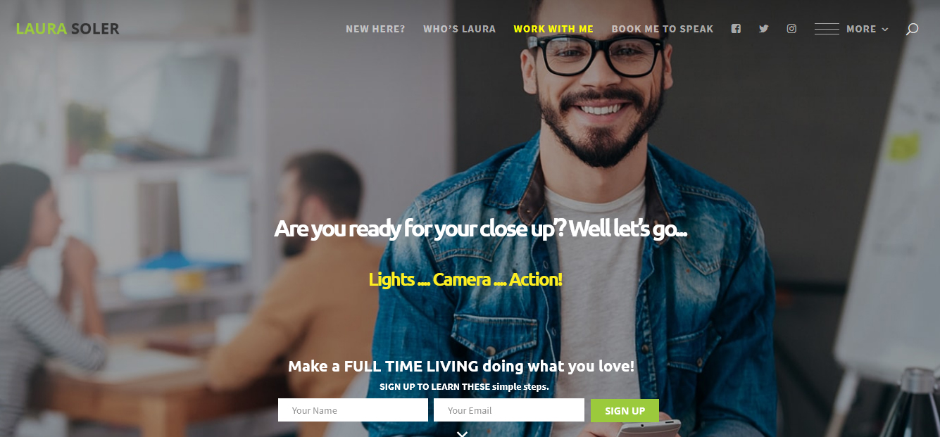 Web Design by CharaFathimalil for Laura Soler | Design #17780251