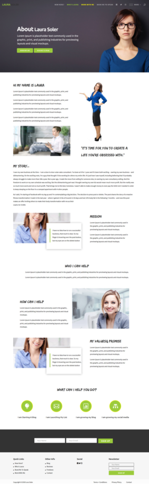 Web Design by CharaFathimalil for Laura Soler | Design: #17821017