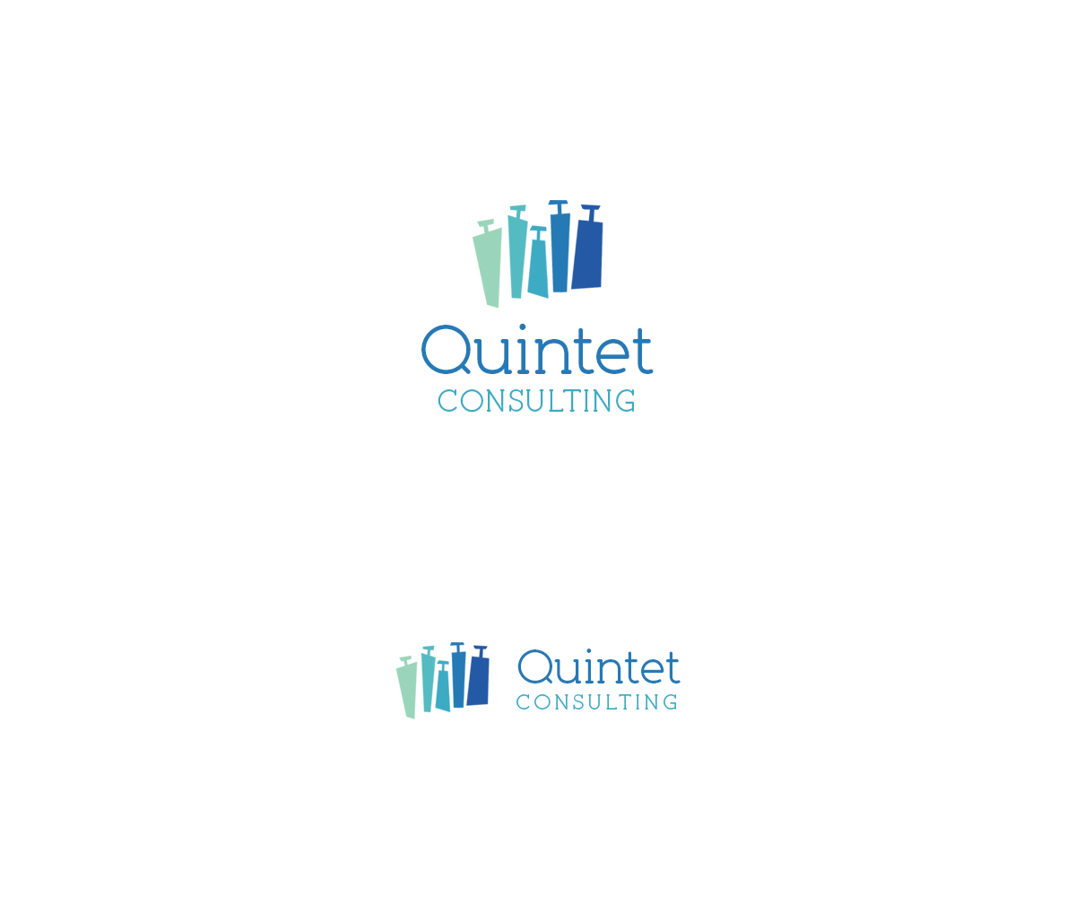 Logo and Business Card Design by ZETA for Quintet Consulting UG (haftungsbeschraenkt) | Design #17787972
