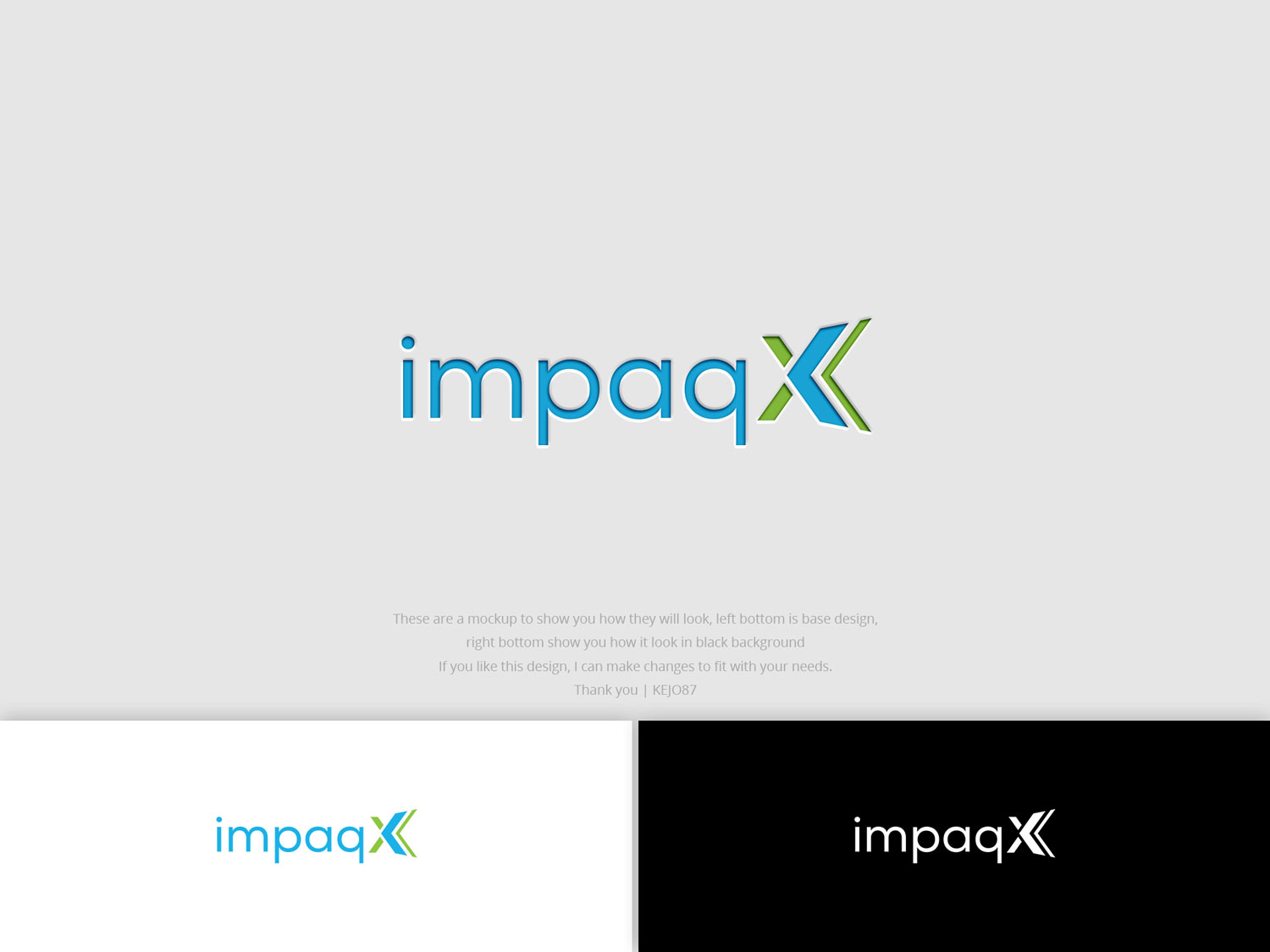 Logo Design by Kejo87 for impaqX | Design #17654825