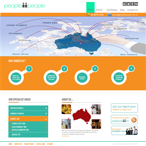 Web-Design von Shoaib Abbasi für people2people | Design #2763581