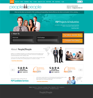 Web Design by KreativeMichael for people2people | Design: #2764797