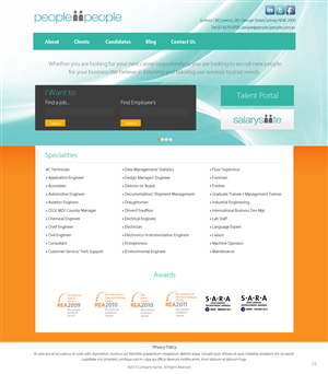 Web Design by pb for people2people | Design: #2744792