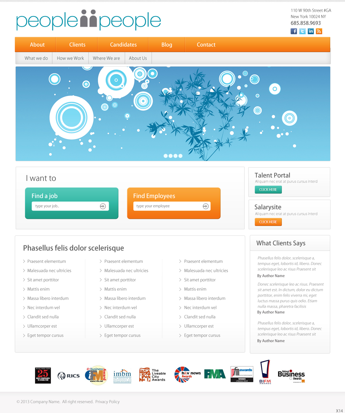 Web Design by pb for people2people | Design #2744794