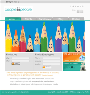 Web-Design von raju_b7 für people2people | Design #2747531