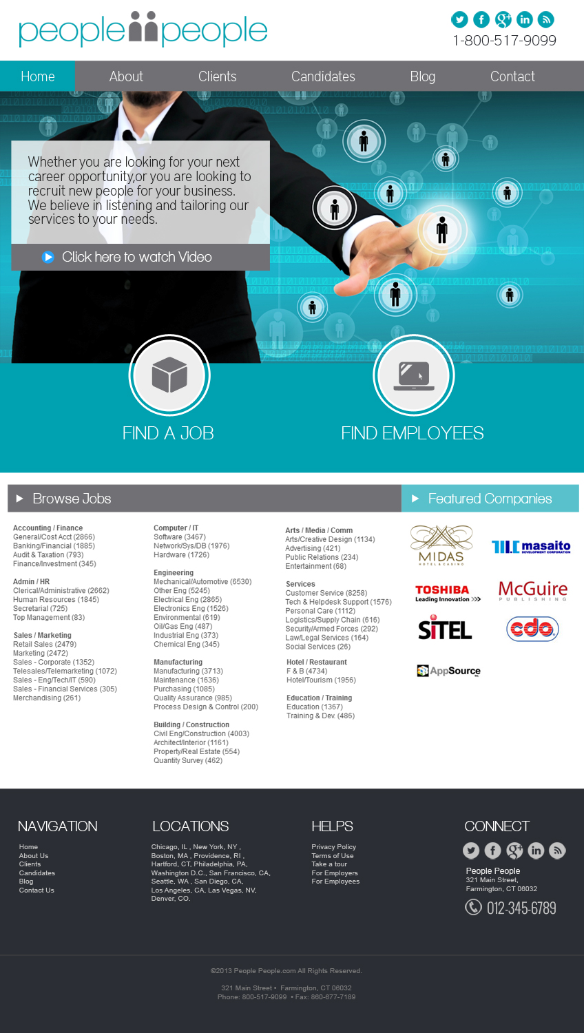 Web Design by jeckx2 for people2people | Design #2764653