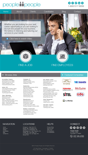 Web-Design von jeckx2 für people2people | Design #2764682