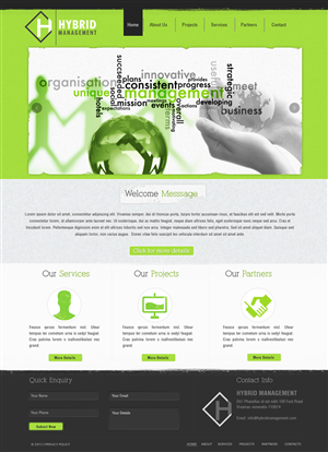 One page webpage