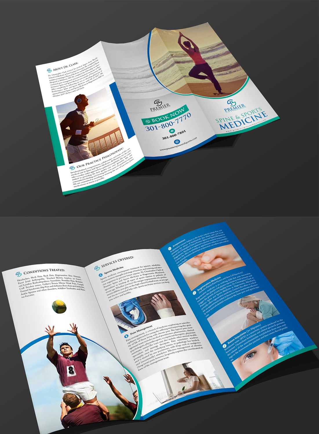 Flyer Design by debdesign for Premier Spine and Sports Medicine | Design #17656179