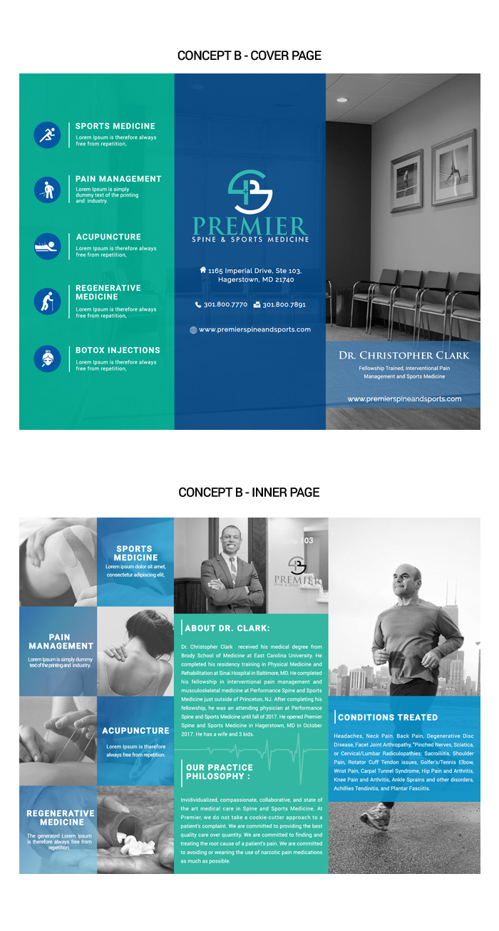 Flyer Design by Da Miracle for Premier Spine and Sports Medicine | Design #17735139