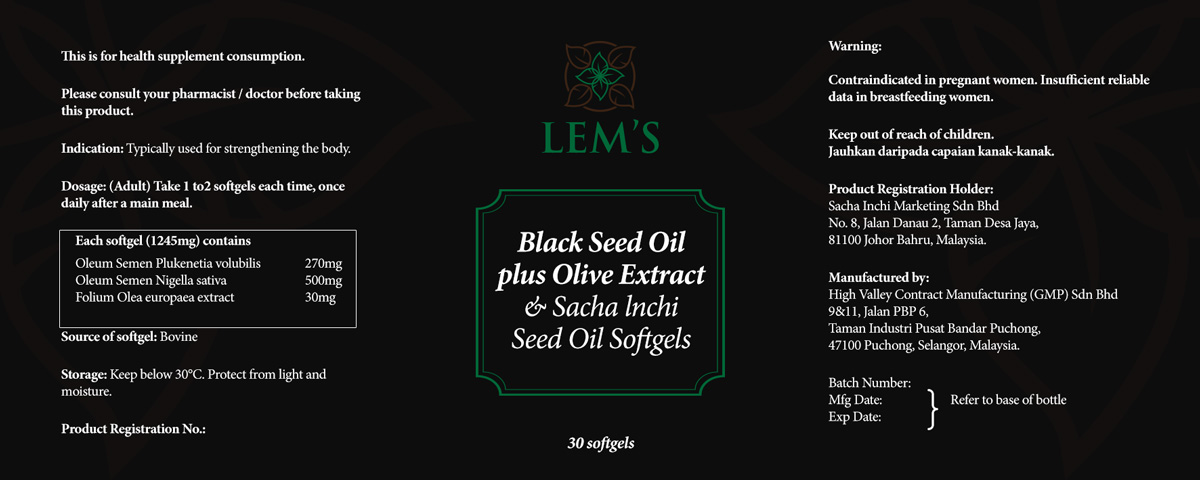 Label Design by Valtti Design for Sacha Inchi Trading | Design #17664329