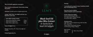 Label Design for Sacha Inchi Softgel Capsules | Label Design by Valtti Design