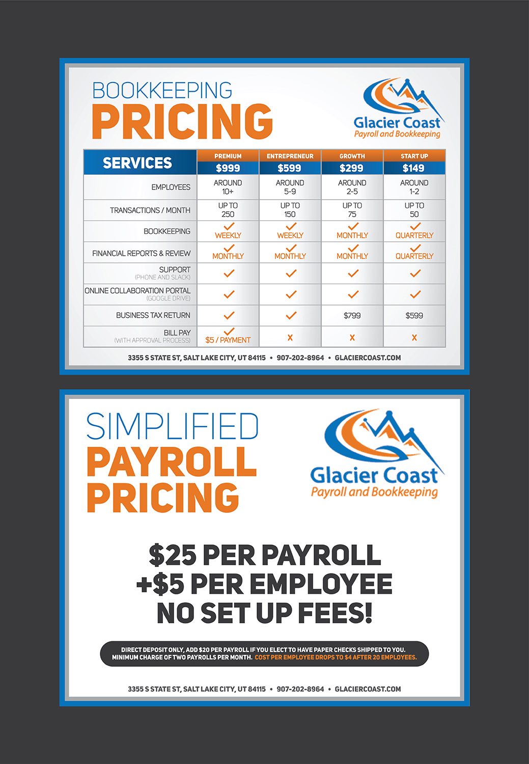 Flyer Design by Deziners Zone for Glacier Coast | Design #17658280