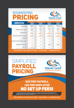 Flyer Design by Deziners Zone for Glacier Coast | Design: #17658281