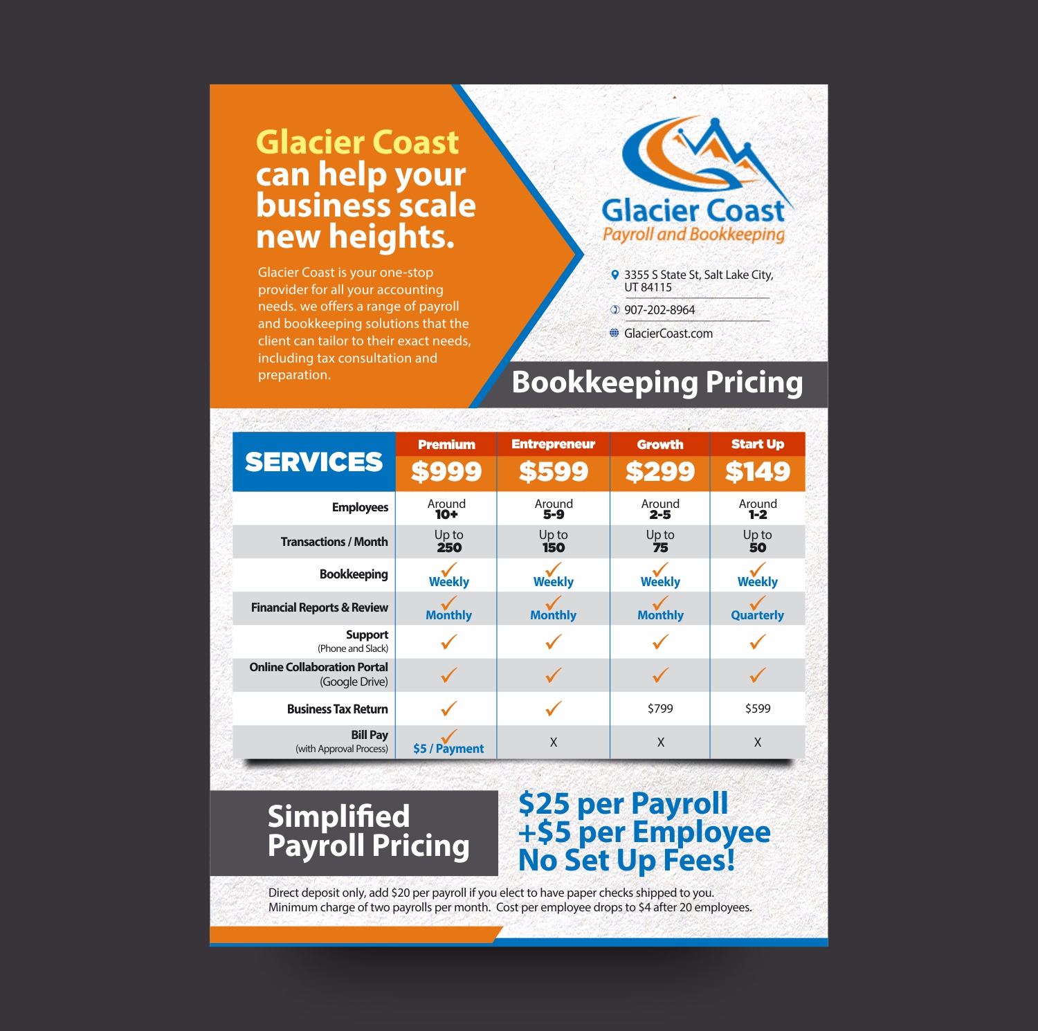 Design de Flyer par vikas naik pour Glacier Coast | Design #17673232