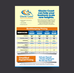 Flyer Design by vikas naik for Glacier Coast | Design: #17673371