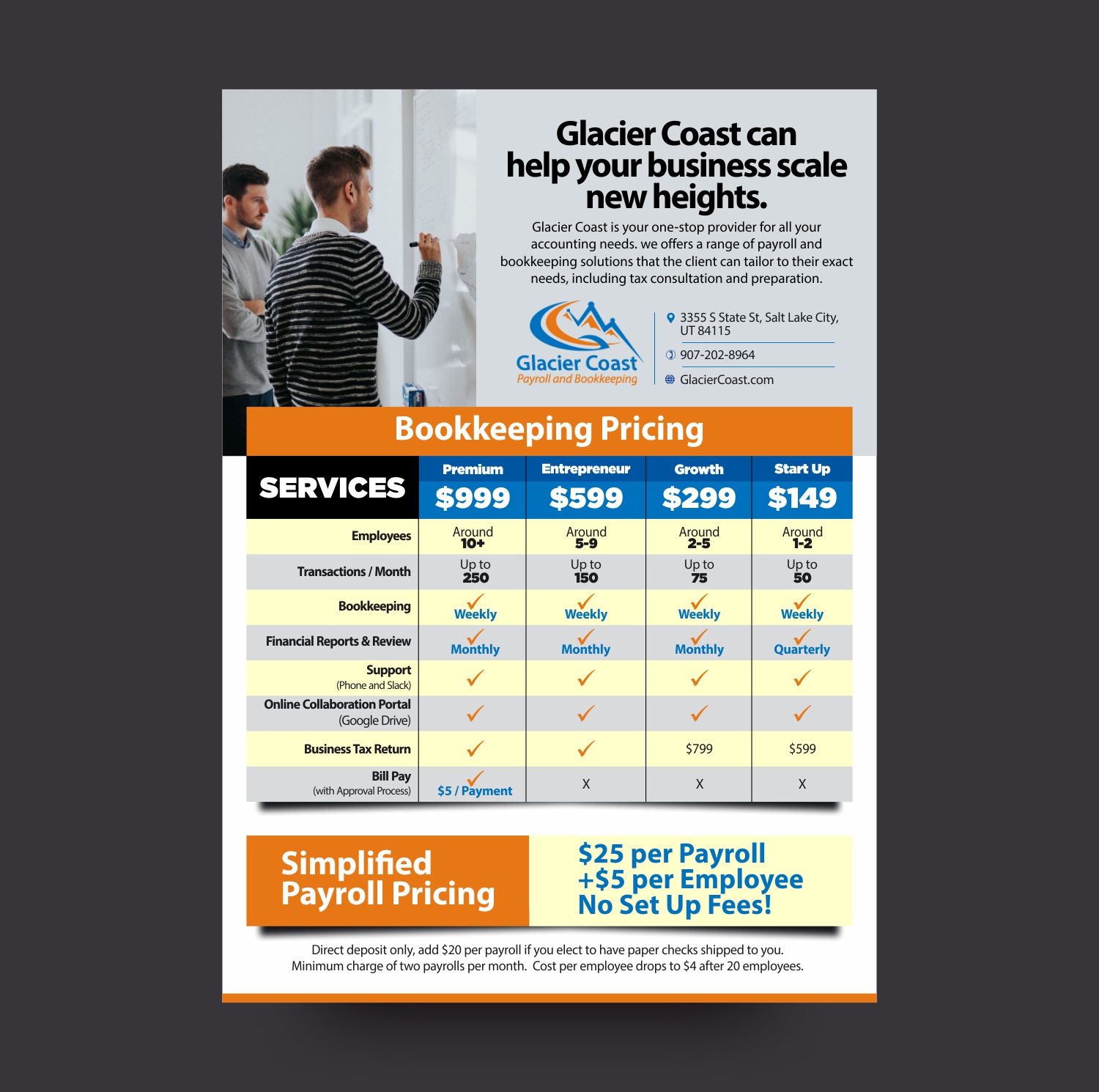 Flyer Design by vikas naik for Glacier Coast | Design #17673413