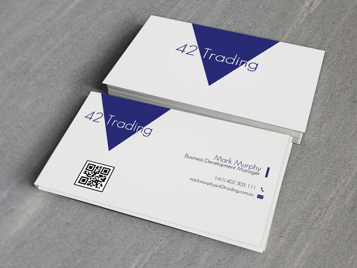 Business Card Design by E.G for Forty Two Trading PTY LTD | Design #2749485