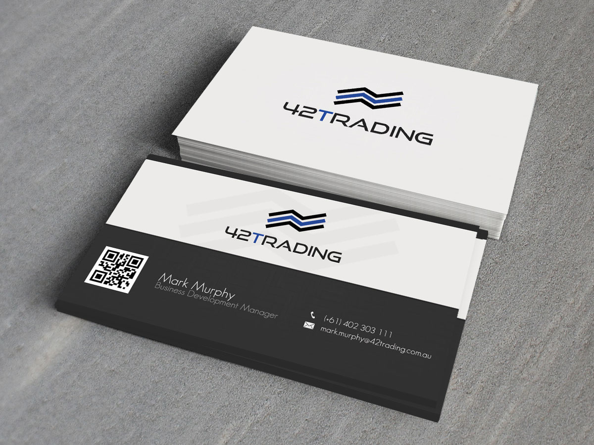 Business Card Design by E.G for Forty Two Trading PTY LTD | Design #2752388