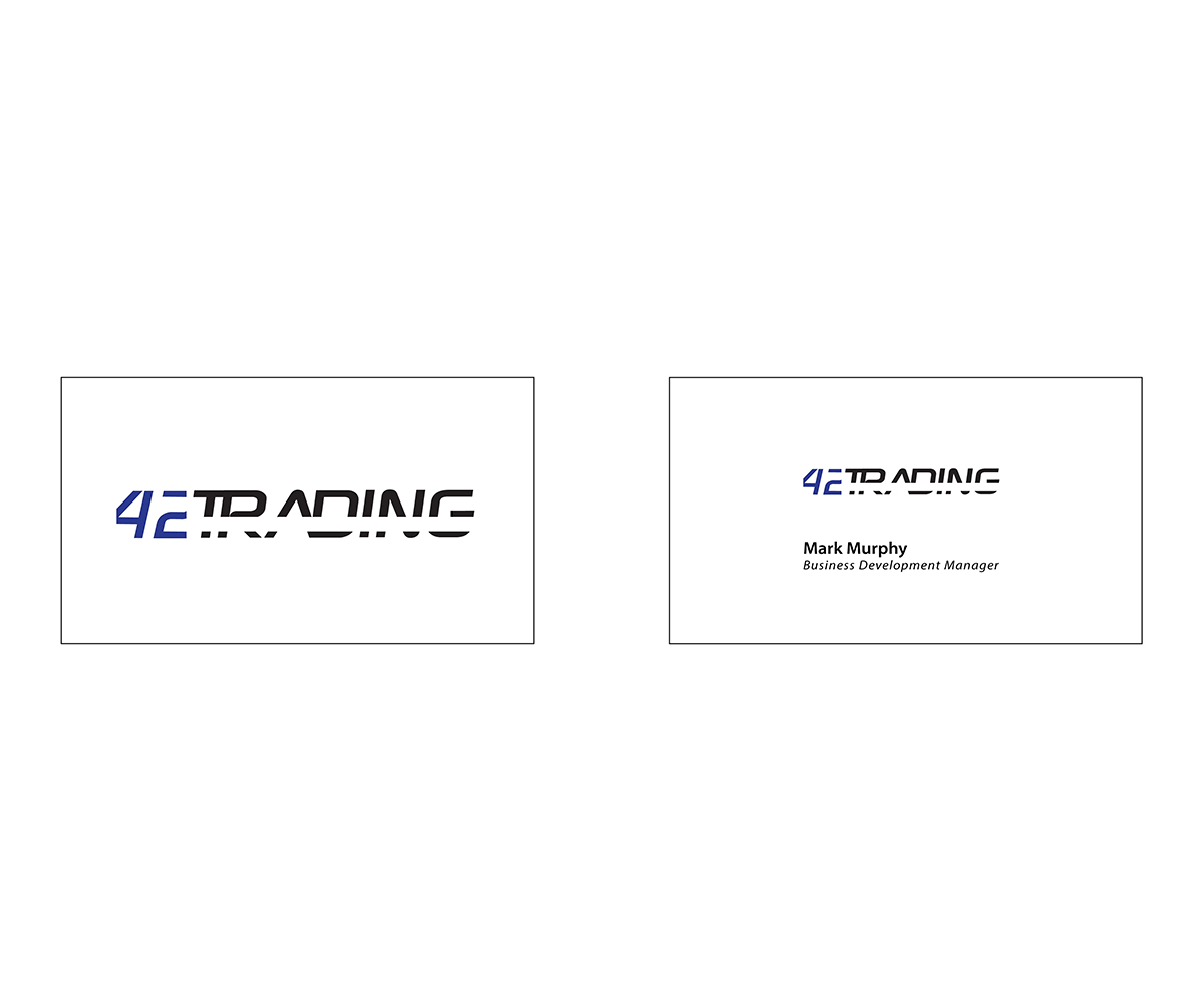 Business Card Design by Studio Maan for Forty Two Trading PTY LTD | Design #2739785