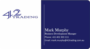 Business Card Design by shakeer for Forty Two Trading PTY LTD | Design: #2786604