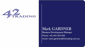 Business Card Design by shakeer for Forty Two Trading PTY LTD | Design: #2786624