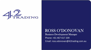 Business Card Design by shakeer for Forty Two Trading PTY LTD | Design: #2786647