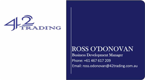 Business Card Design by shakeer for Forty Two Trading PTY LTD | Design: #2786651