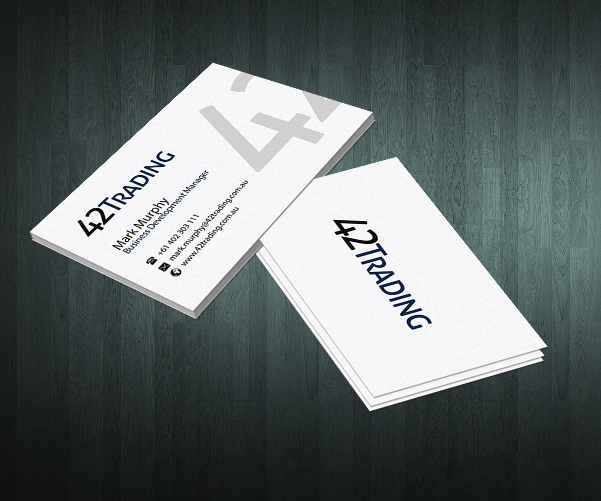Business Card Design by dendysoerya for Forty Two Trading PTY LTD | Design #2745836