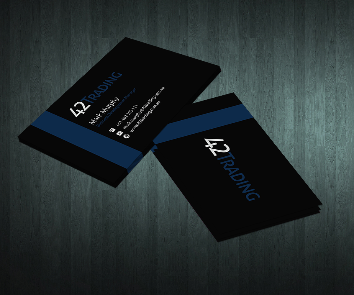 Business Card Design by dendysoerya for Forty Two Trading PTY LTD | Design #2745884