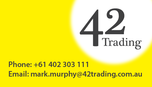 Business Card Design by Nick Collins for Forty Two Trading PTY LTD | Design #2753925