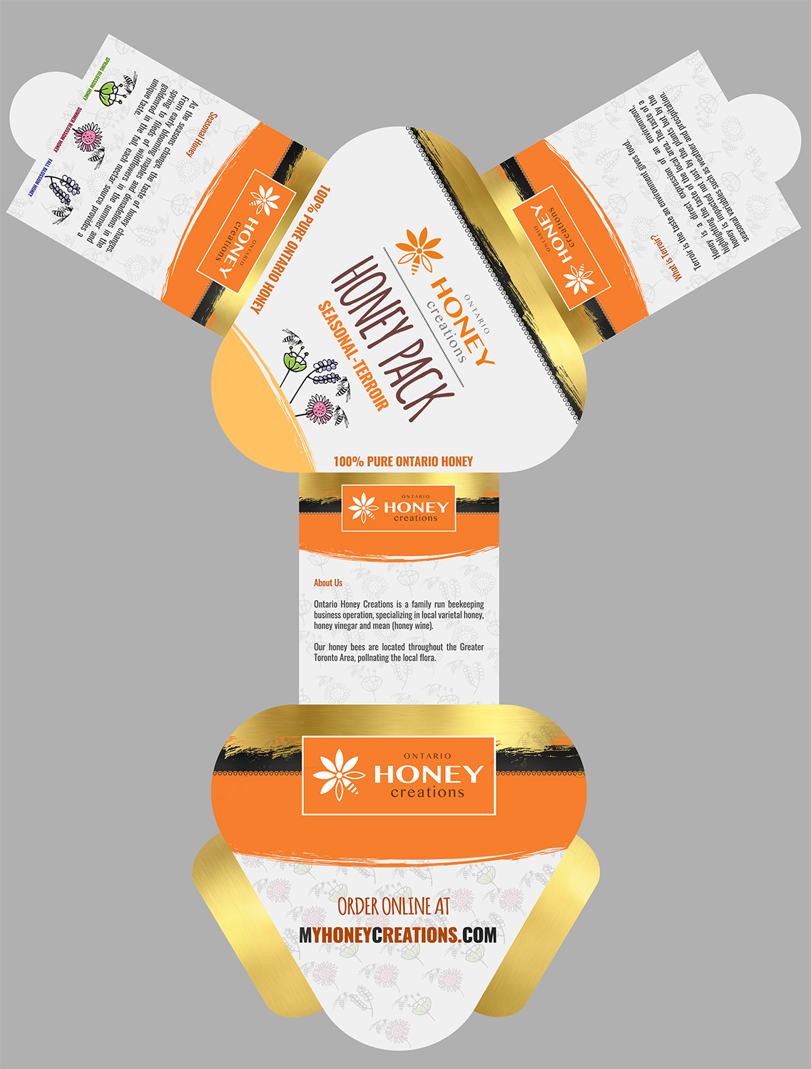 Diseño de Empaque por SAI DESIGNS para Toronto Bee Rescue | Diseño #17952215