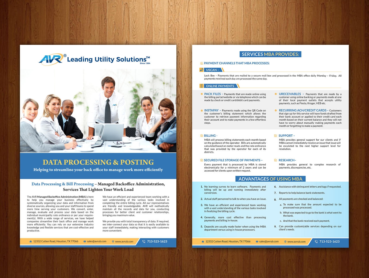 Flyer Design by creative.bugs for AVR, Inc. | Design #17667188
