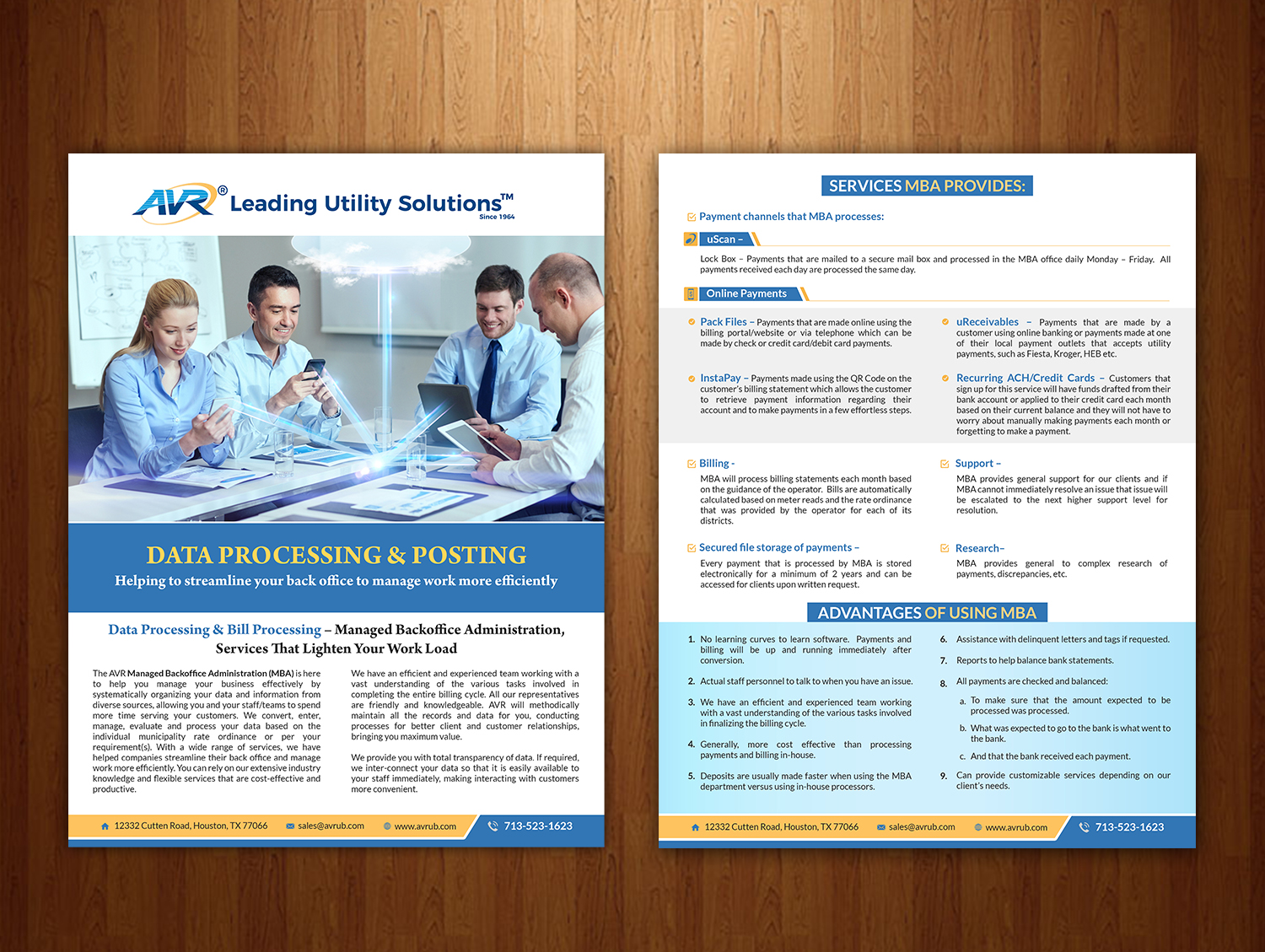 Flyer Design by creative.bugs for AVR, Inc. | Design #17696906