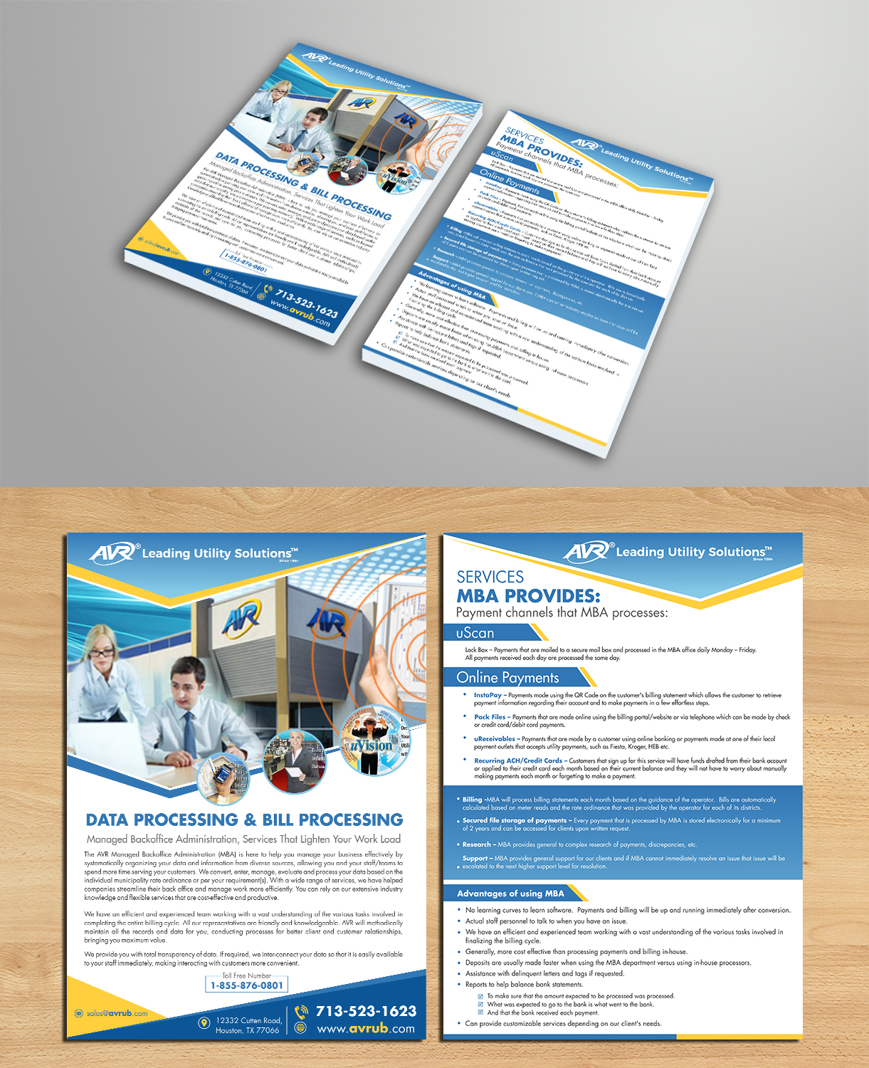 Design de Flyer par ecorokerz pour AVR, Inc. | Design #17661899