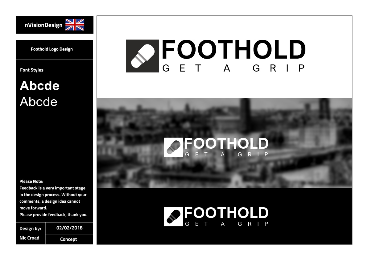 Logo-Design von nvisiondesign.co.uk für Foothold Sweden AB | Design #17660838