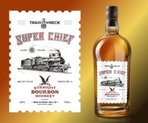  Bourbon Label Design For a Unique Craft Distillery | Packaging Design by ThomS